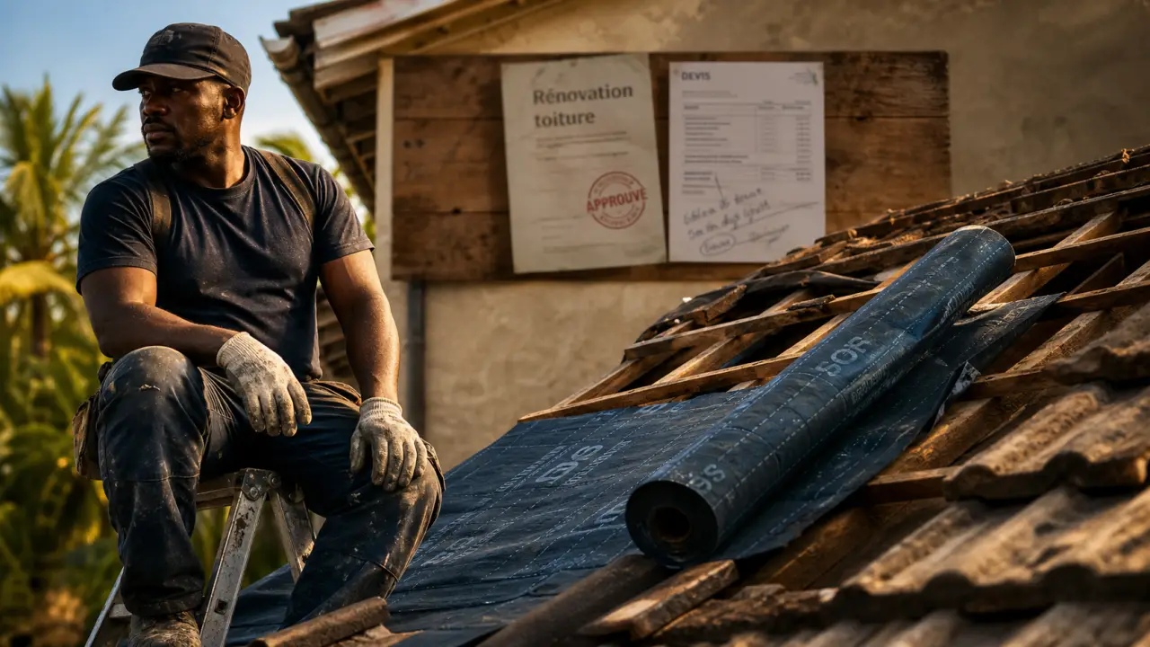 Aide rénovation toiture Martinique : couvreur et toiture à réparer