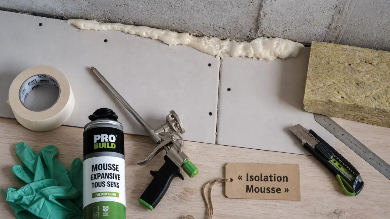 Mousse pour isolation thermique projetée en cellules fermées, prix et pose au m²