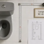 WC largeur 40 cm : mesure et espace à prévoir
