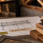 Balcon bois en kit : plan, lames et fixation, garde-corps