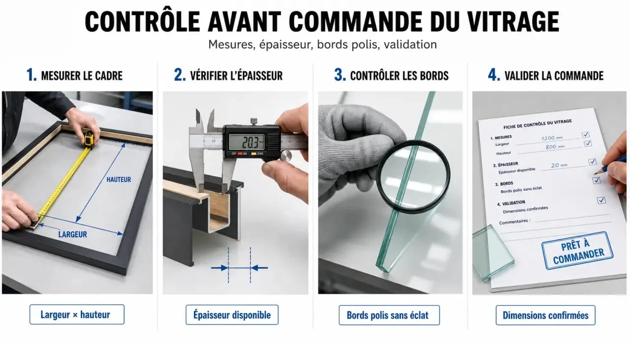 Vitrage sur mesure : prise de mesures et vérifications avant commande