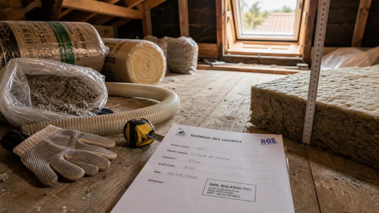 Isolation combles Toulon : laine de verre et ouate de cellulose pour réduire les pertes de chaleur
