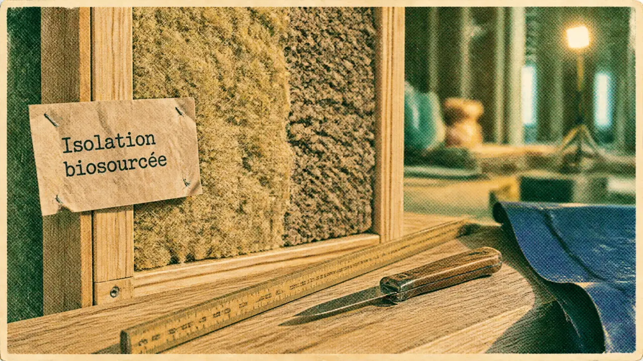 Isolation naturelle : fibres de chanvre et liège pour déphasage thermique