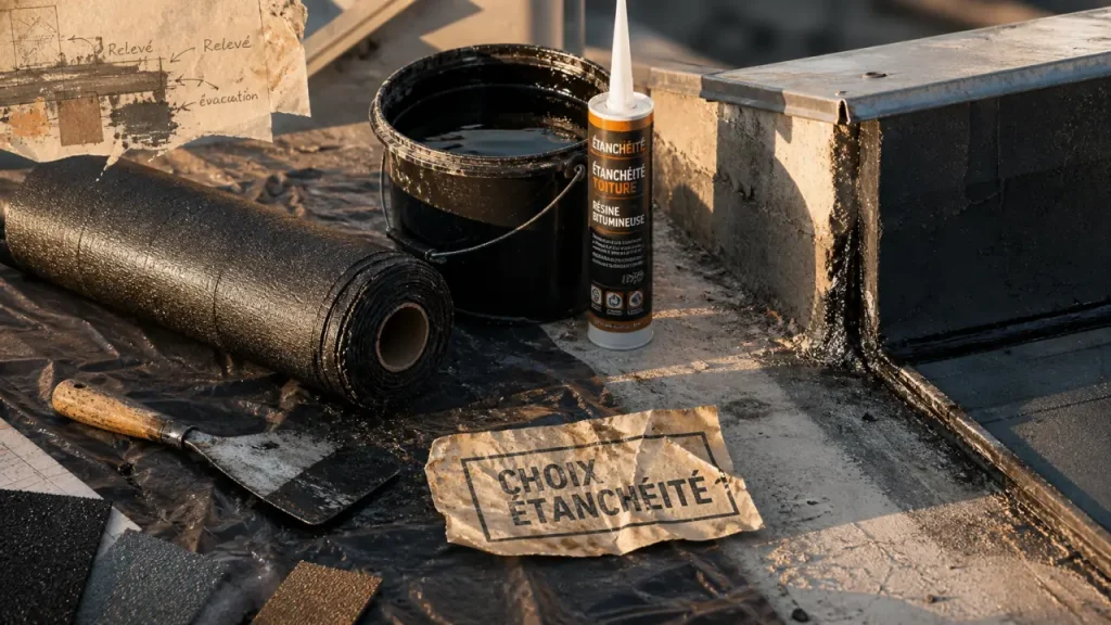 Matériau d'étanchéité : membrane, résine et mastic pour toiture-terrasse