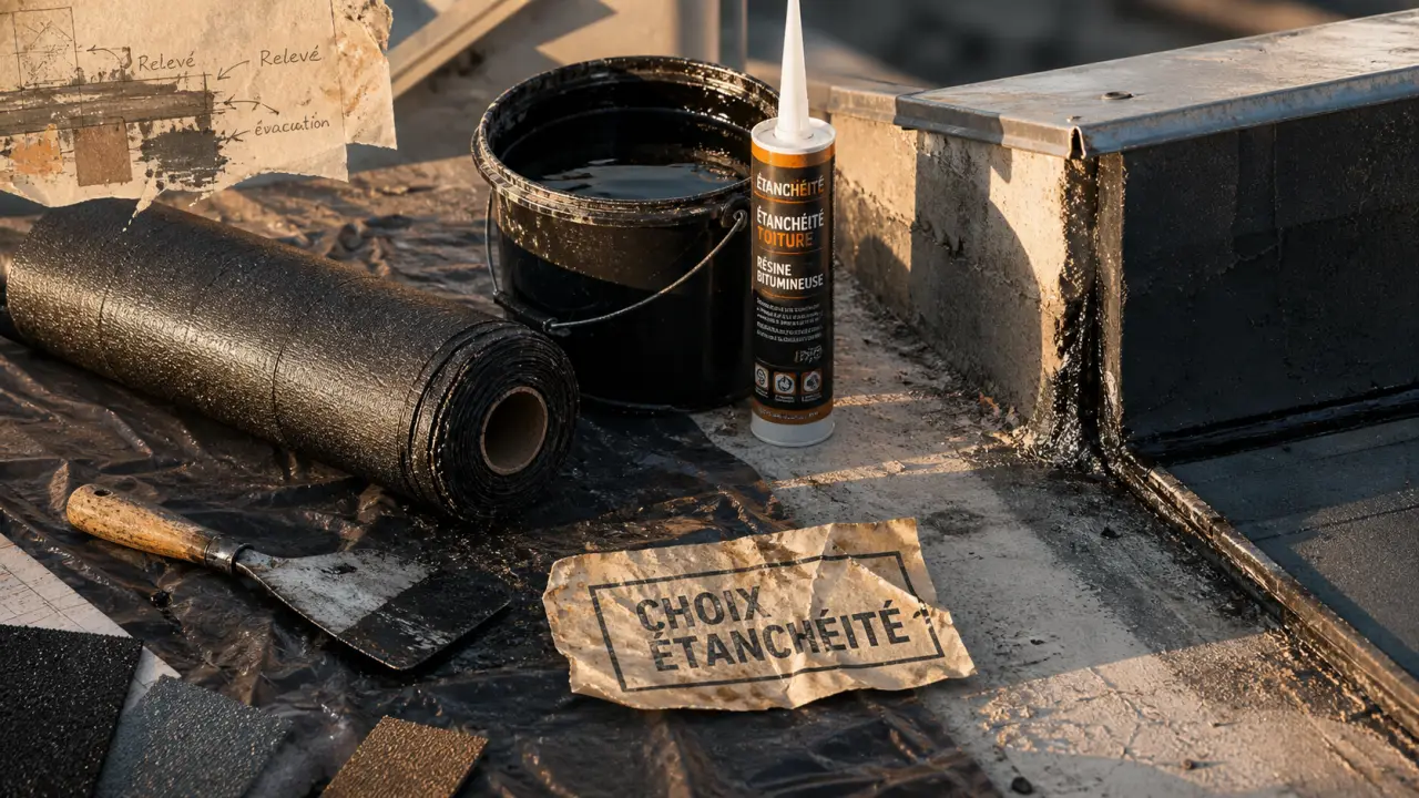 Matériau d'étanchéité : membrane, résine et mastic pour toiture-terrasse