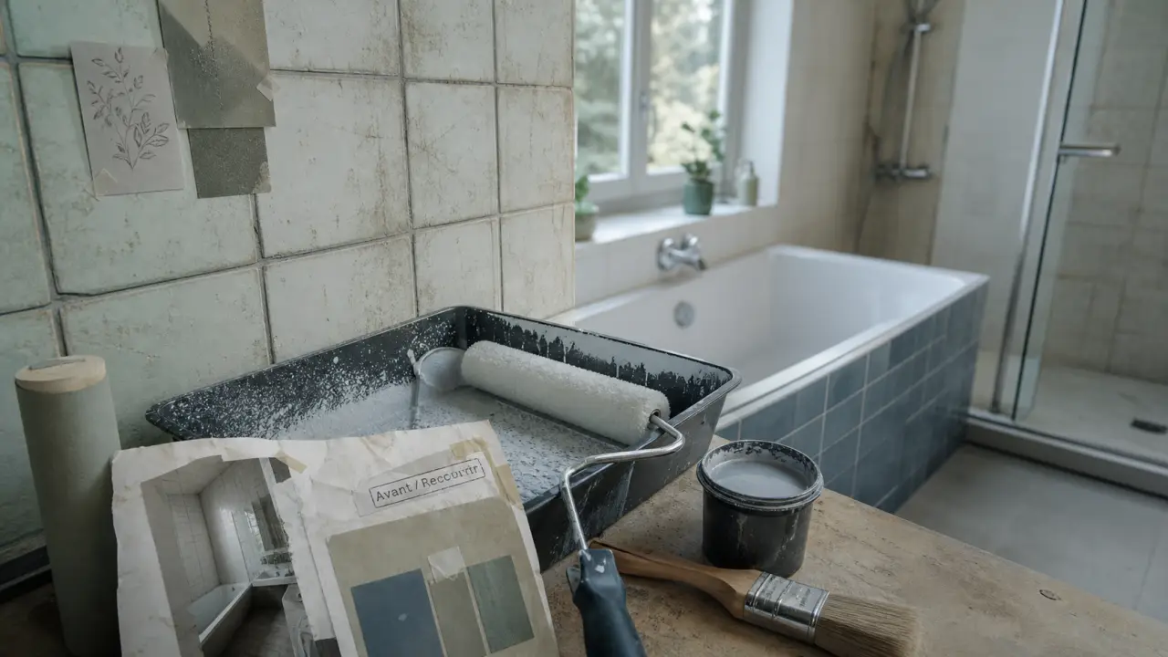 Renover une salle de bain carrelée : peinture, résine ou panneaux étanches sur carrelage mural