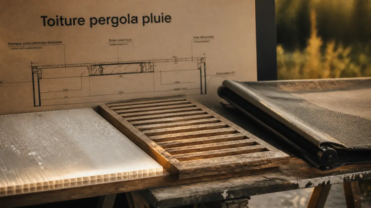 Toiture pergola sous la pluie : comparaison étanche et ombragée