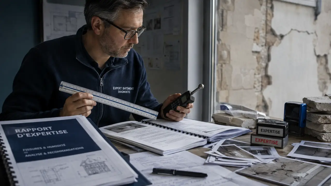 Expert travaux malfaçon prix : rapport d’expertise et mesures sur placo fissuré