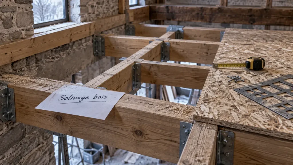 Un plancher sur solivage bois stable dépend de bien plus que la section des solives
