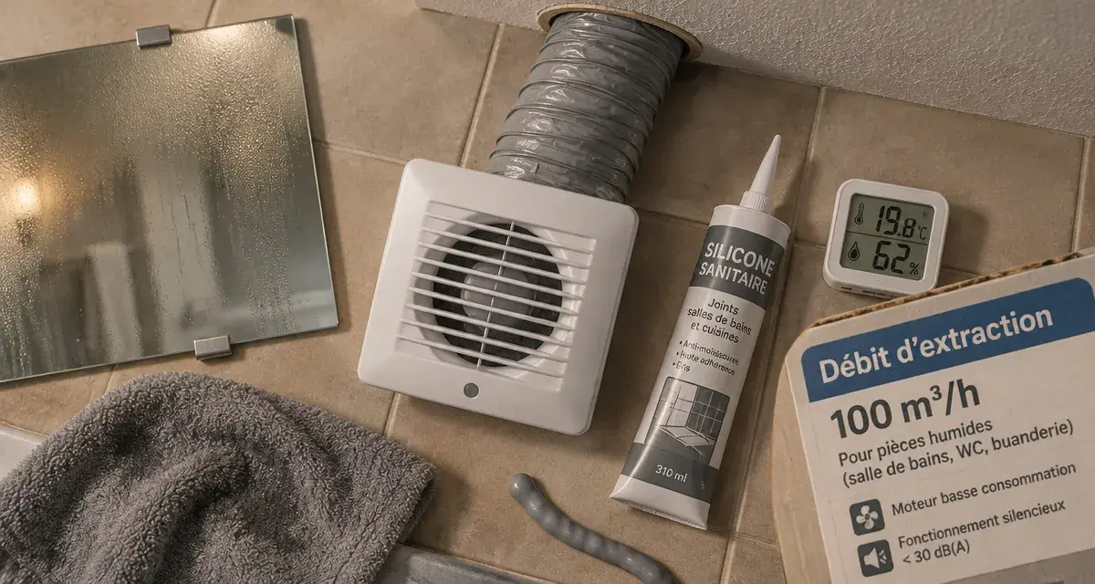 Aerateur salle de bain qui evacue l’humidite